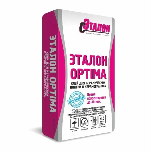 Клей для плитки Эталон, 25 кг