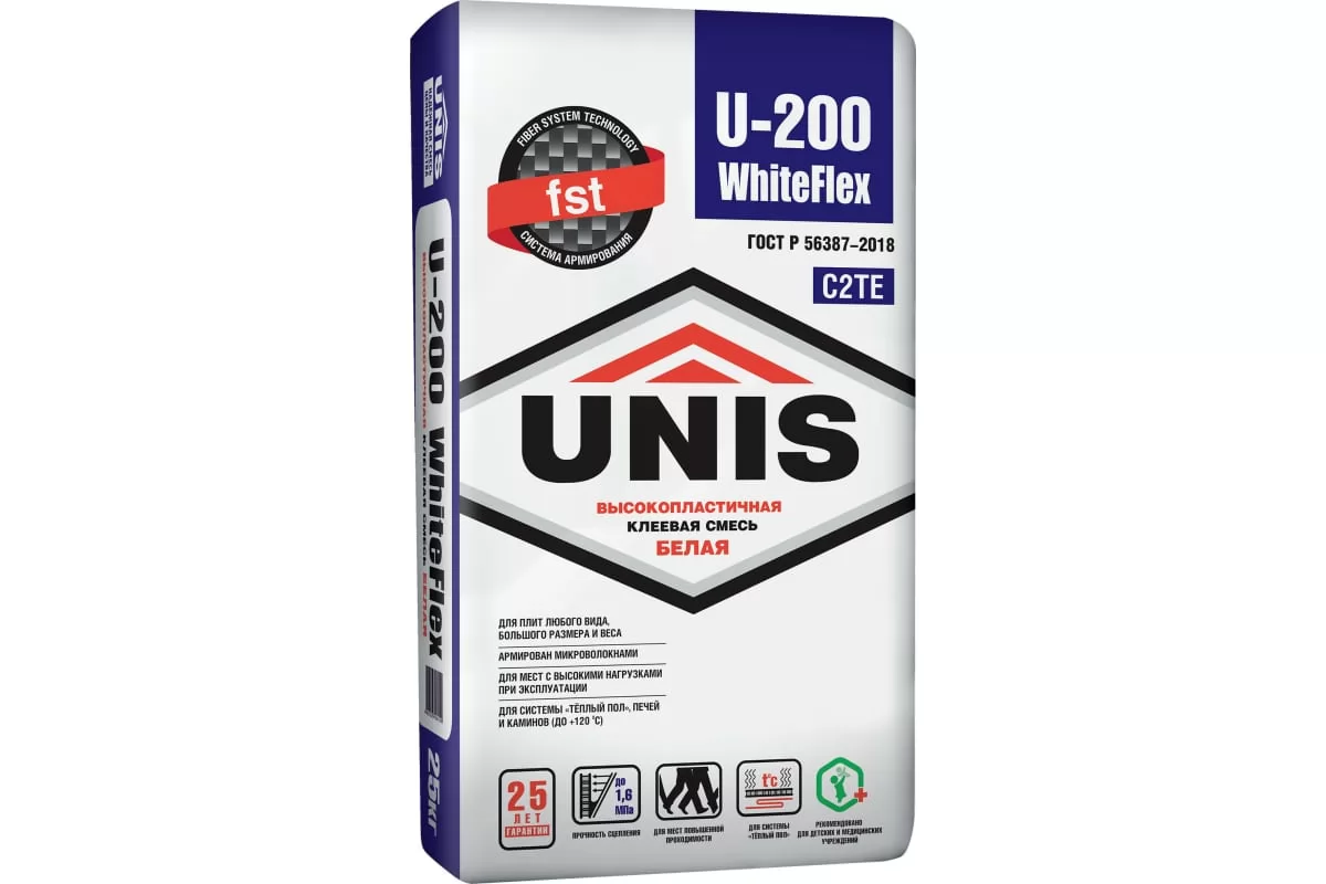 Клей для плитки Unis, 25 кг